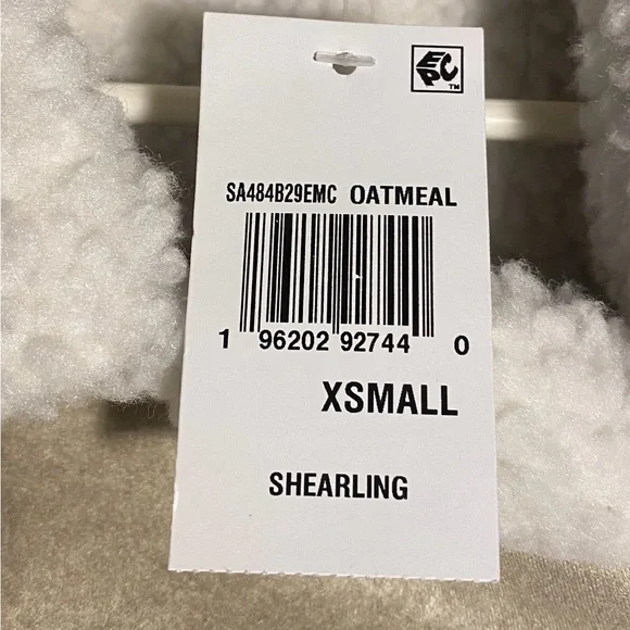 Madden Girl Juniors Shearling Moto Vest Oatmeal size X-Small NWT